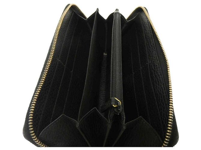 Portafoglio con zip Gucci GG Marmont Courier Nero - vista 8