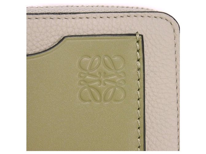 Monedero de piel gris Loewe Castaño - vista 11