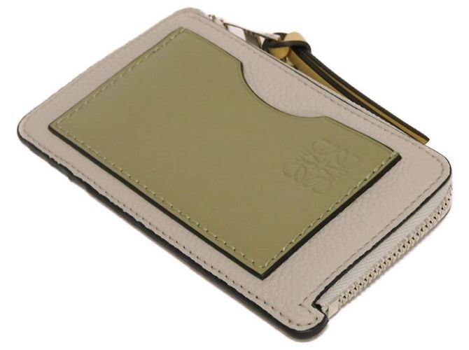 Monedero de piel gris Loewe Castaño - vista 4