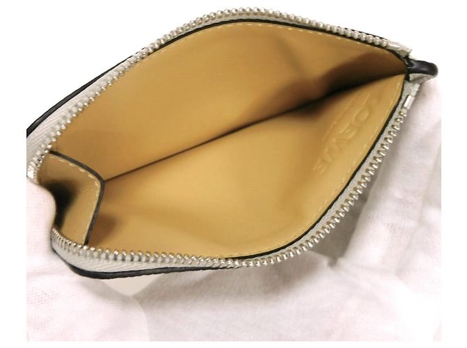 Monedero de piel gris Loewe Castaño - vista 5