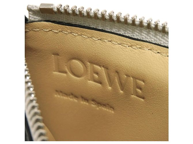 Monedero de piel gris Loewe Castaño - vista 6