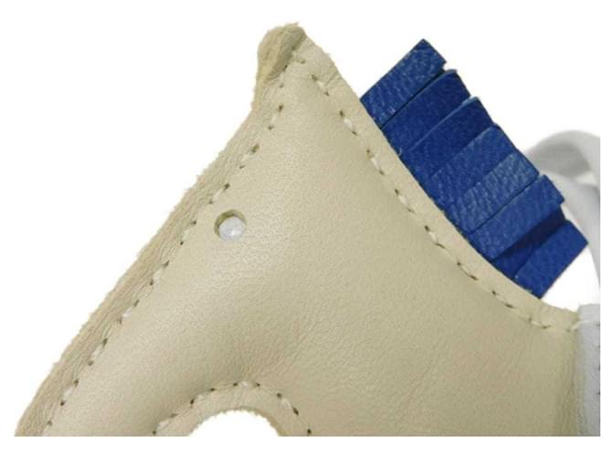 Hermès Charm Rodeo PM Hermes Bianco Blu - vista 8