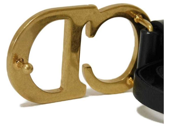 Christian Dior Ledergürtel Schwarz - Ansicht 4
