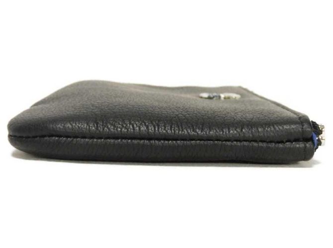 Chanel Black Goat Leather Coin Purse - view 12