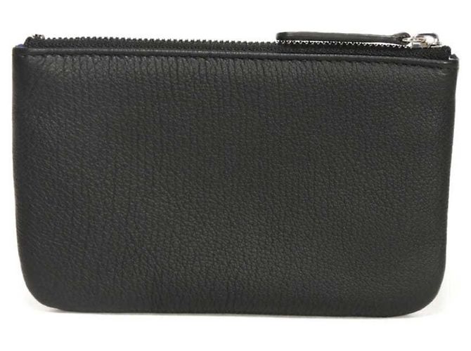 Chanel Black Goat Leather Coin Purse - view 3