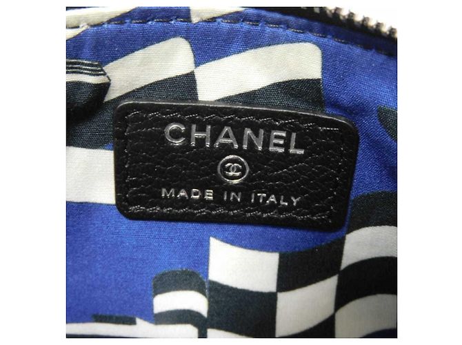 Chanel Black Goat Leather Coin Purse - view 6