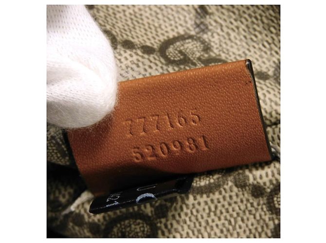 Clutch Gucci in lino beige - vista 7