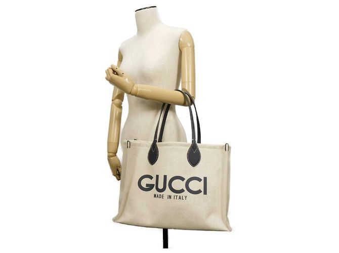 Bolso Tote Gucci de algodón blanco - vista 5