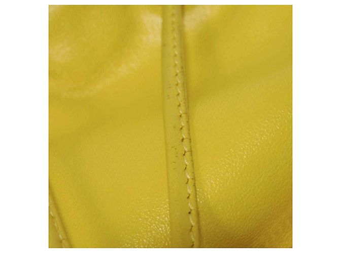 Borsa a secchiello Duetto in Saffiano Prada Giallo - vista 13