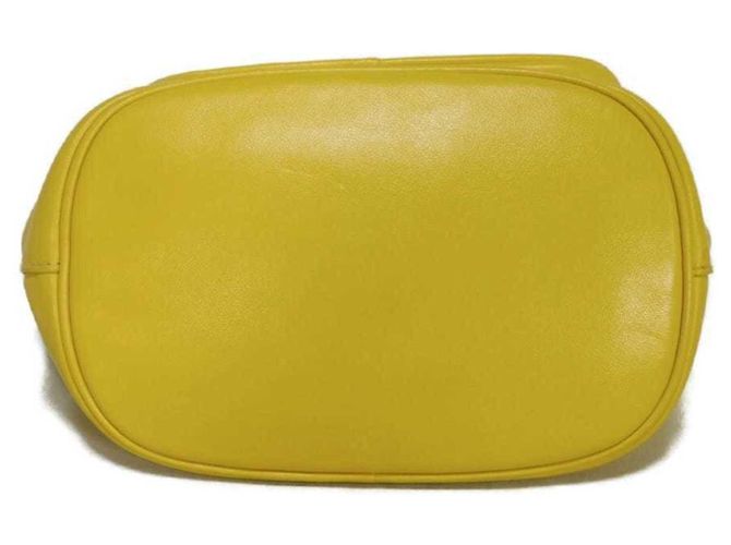 Borsa a secchiello Duetto in Saffiano Prada Giallo - vista 28
