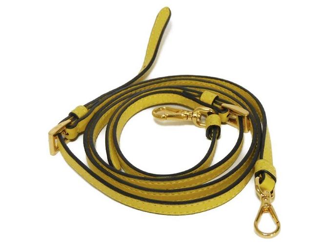 Borsa a secchiello Duetto in Saffiano Prada Giallo - vista 32