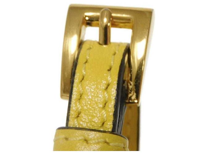 Borsa a secchiello Duetto in Saffiano Prada Giallo - vista 36