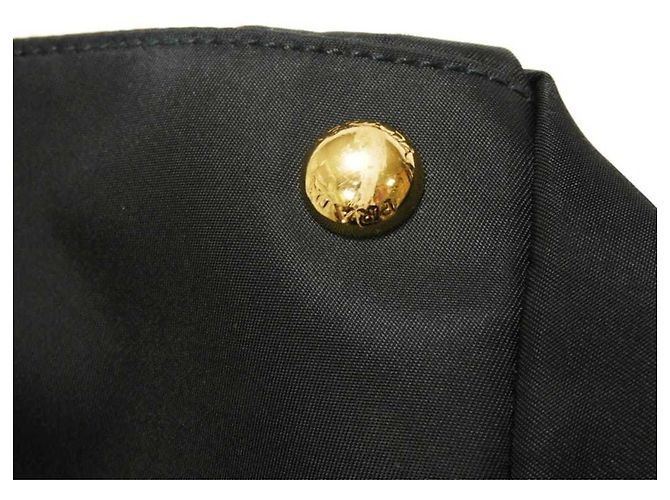 Borsa Tote Prada Tessuto Robot Applique Nero - vista 32