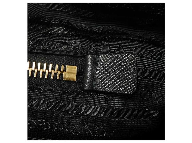 Borsa Tote Prada Tessuto Robot Applique Nero - vista 9