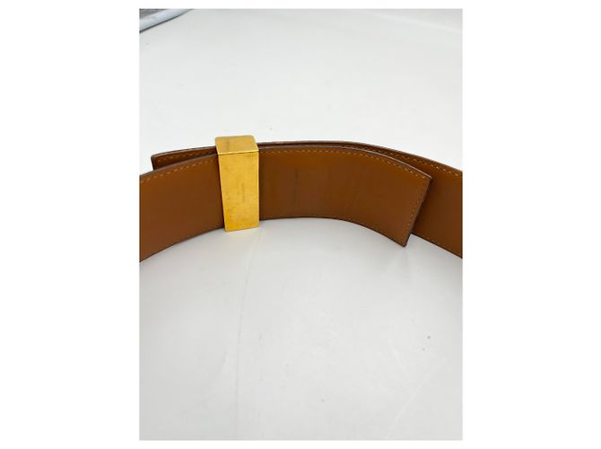 Hermès Hermes Collier de Chien Belt Leather Wide Verde - vista 4