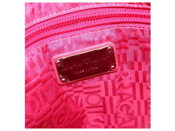 Salvatore Ferragamo Gancini in pelle Rosa - vista 6