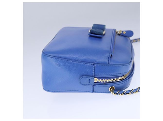 Salvatore Ferragamo Vala Leather Blu - vista 4