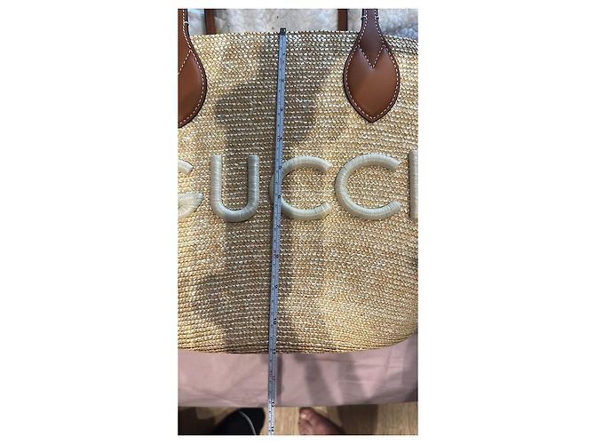 Gucci Liolo Strohtasche Braun - Ansicht 8