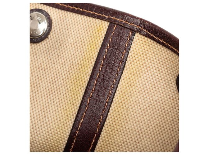 Hermès Borsa Tote Hermes Garden Party PM Marrone - vista 6
