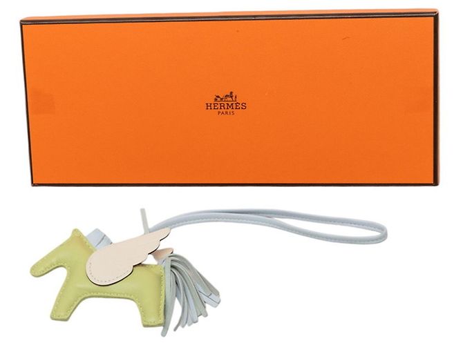 Hermès Charm per borsa Hermes Rodeo Pegasus PM Bianco Blu Verde - vista 5