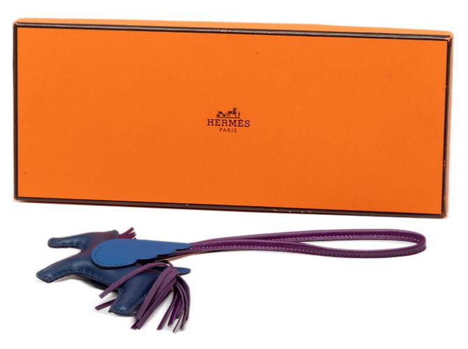 Hermès Hermes Rodeo Pegasus PM Accessorio per Borsa Charm Porpora Blu navy - vista 5