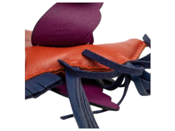 Hermès Charm per borsa Hermes Rodeo Pegasus PM Marrone Blu navy - vista 3