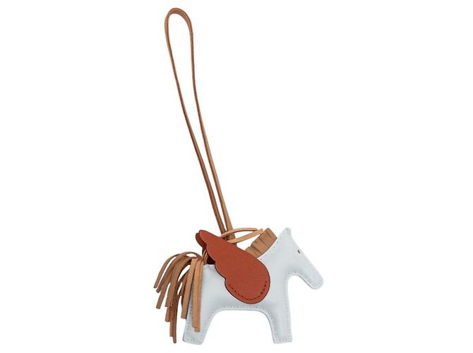 Hermès Charm per borsa Hermes Rodeo Pegasus PM Marrone Blu - vista 2