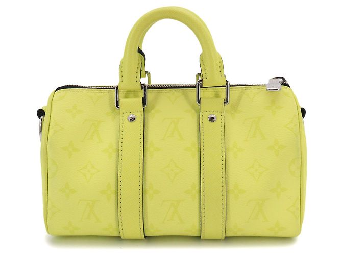 Borsa Louis Vuitton Keepall Bandouliere 25 D'oro - vista 3