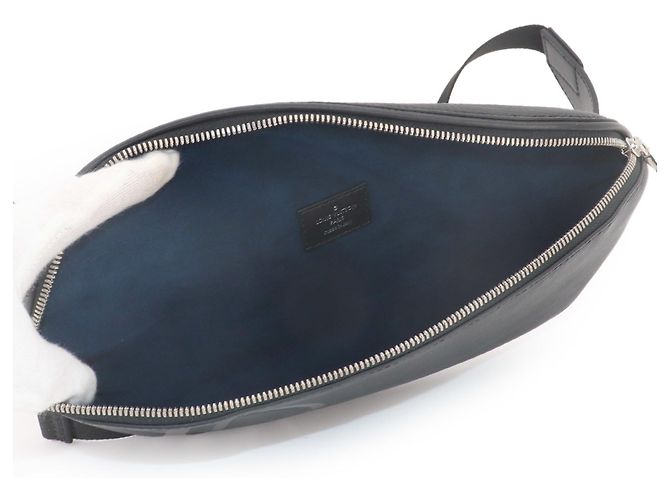 Bumbag Marsupio in pelle Epi di Louis Vuitton in Noir Nero - vista 5