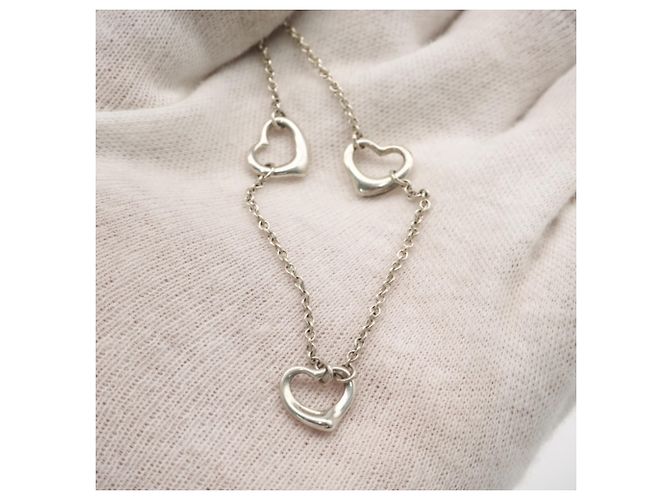 Collana Tiffany & Co. Open Heart a 3 motivi in Argento 925 - vista 7