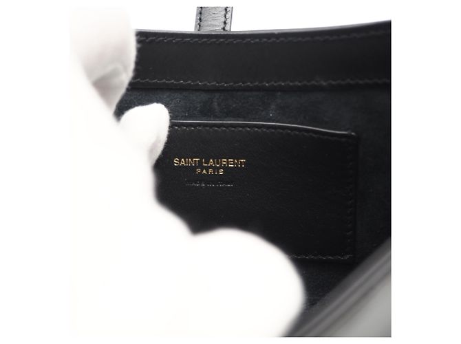 Borsa in pelle di vitello Yves Saint Laurent Nero - vista 13