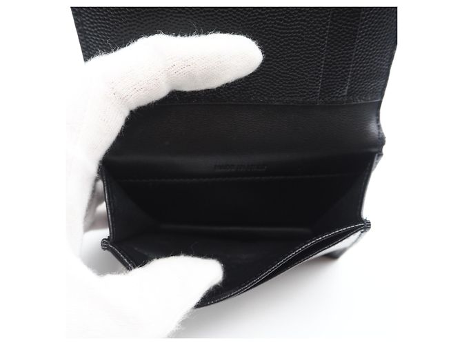 Tarjetero de cuero negro Yves Saint Laurent - vista 10