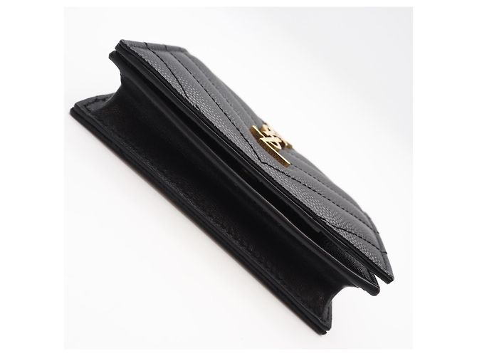 Tarjetero de cuero negro Yves Saint Laurent - vista 6