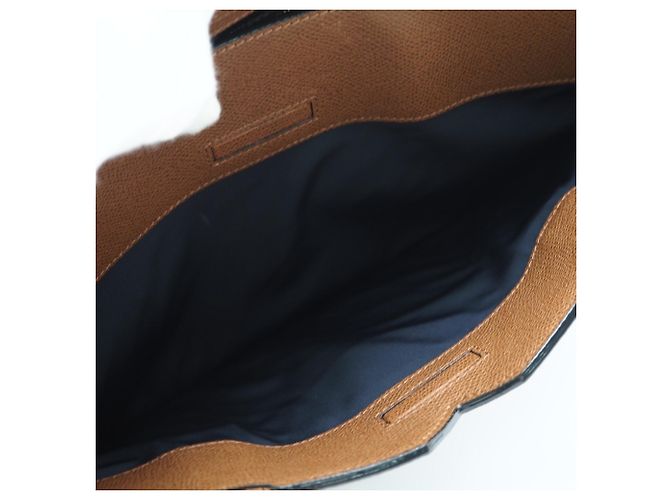 Valextra Soft Calfskin V-Line Horizontal Shopping Bag Braun - Ansicht 11