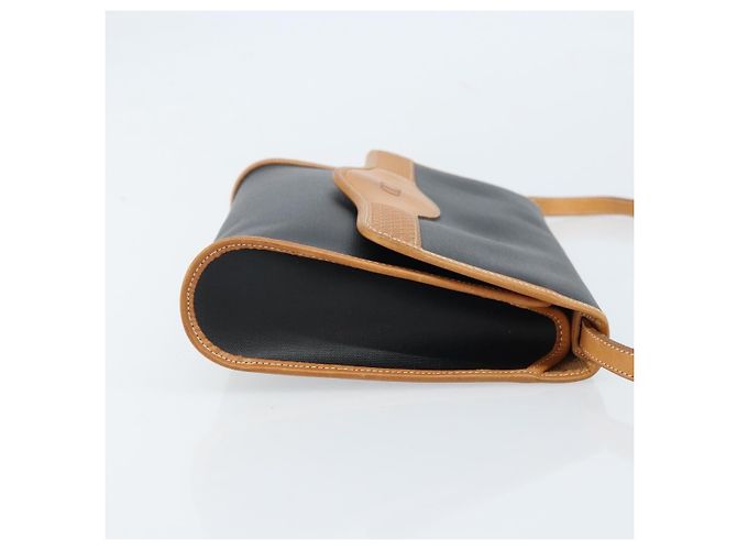 Borsa a tracolla Christian Dior CD in tela e pelle Nero - vista 3