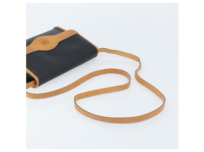 Borsa a tracolla Christian Dior CD in tela e pelle Nero - vista 7