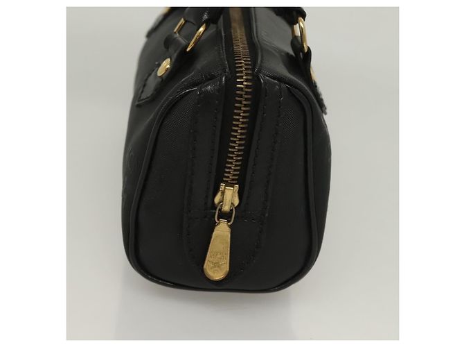 MCM Visetos logogramme Canvas and Leather Nero - vista 4