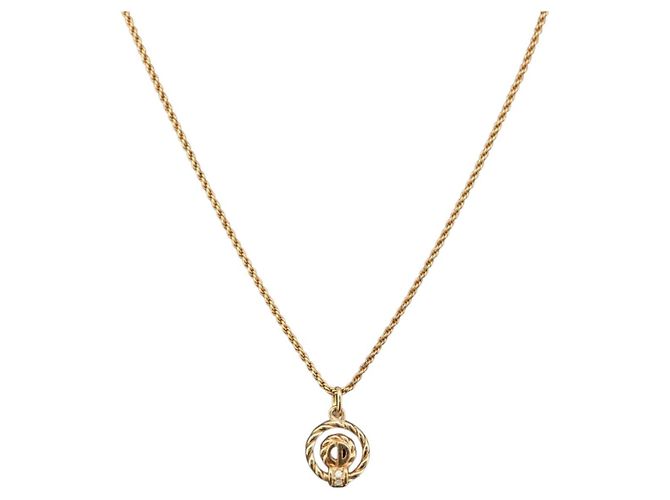 Pendente Christian Dior CD placcato oro D'oro - vista 3