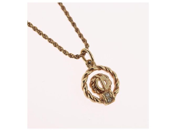 Pendente Christian Dior CD placcato oro D'oro - vista 4