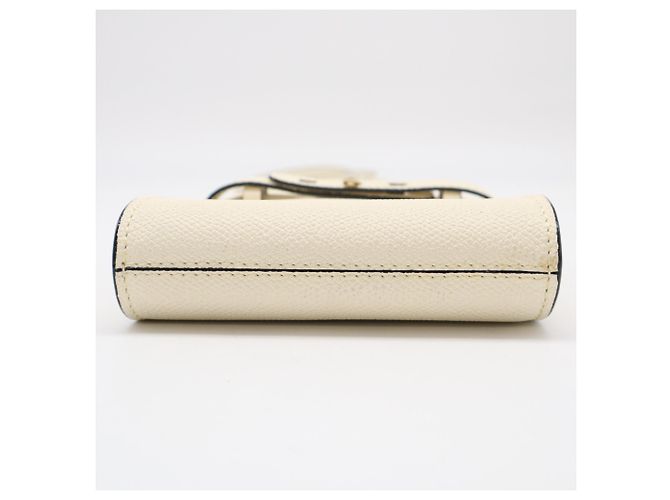 Borsa a Spalla Valextra Soft Calfskin Slim B Traccolina Bianco - vista 7