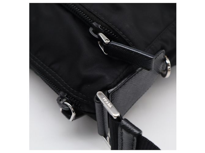 Borsa a tracolla Prada in poliammide riciclata Re-Nylon Nero - vista 16