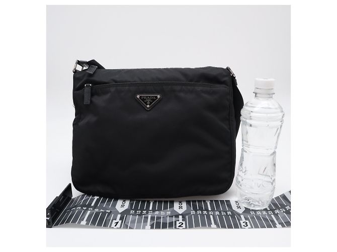 Borsa a tracolla Prada in poliammide riciclata Re-Nylon Nero - vista 3
