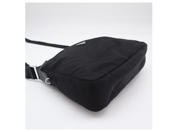 Borsa a tracolla Prada in poliammide riciclata Re-Nylon Nero - vista 7