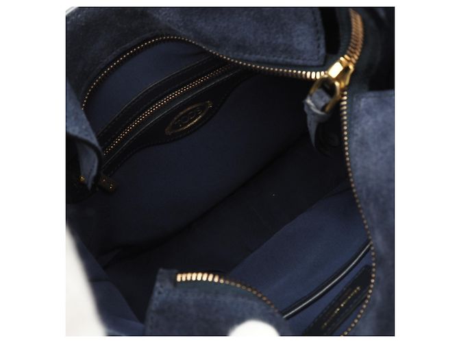 Piccola borsa a tracolla Tod's in scamosciato Blu navy - vista 13