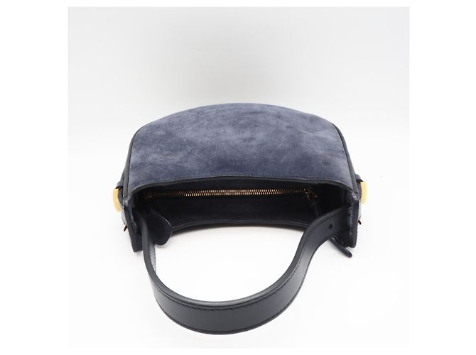 Piccola borsa a tracolla Tod's in scamosciato Blu navy - vista 8