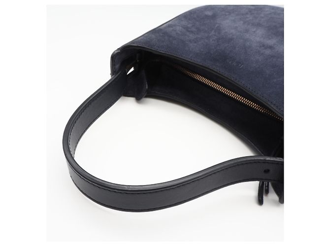 Piccola borsa a tracolla Tod's in scamosciato Blu navy - vista 9