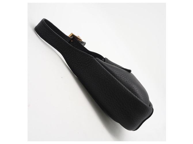 Yves Saint Laurent Grain Leather LE 5 A 7 Soft Micro Pouch Nero - vista 4