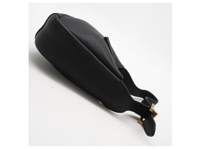 Yves Saint Laurent Grain Leather LE 5 A 7 Soft Micro Pouch Nero - vista 5