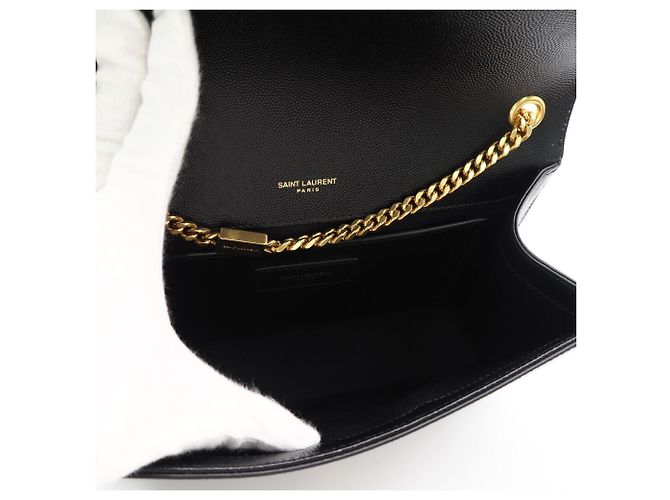 Borsa a tracolla Yves Saint Laurent Kate in pelle granulata media Nero - vista 12