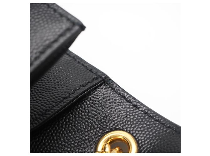 Borsa a tracolla Yves Saint Laurent Kate in pelle granulata media Nero - vista 16